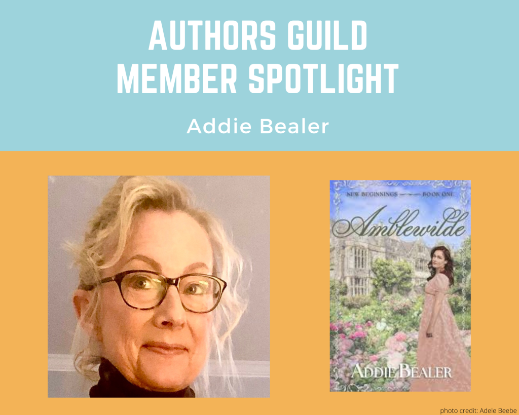 author Addie Bealer and her book Amblewilde