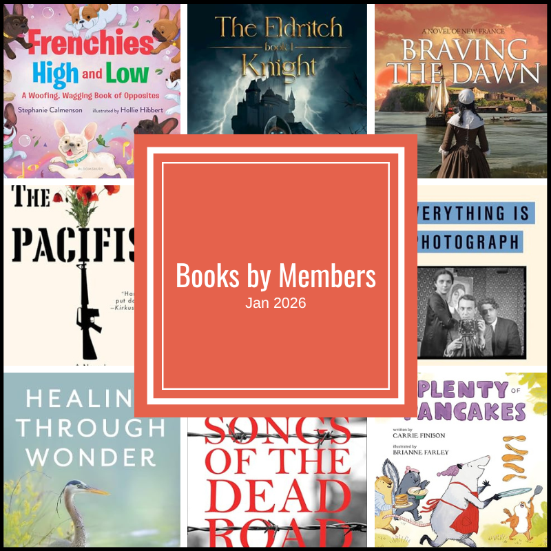 collage of new books by members for the month of January 2026