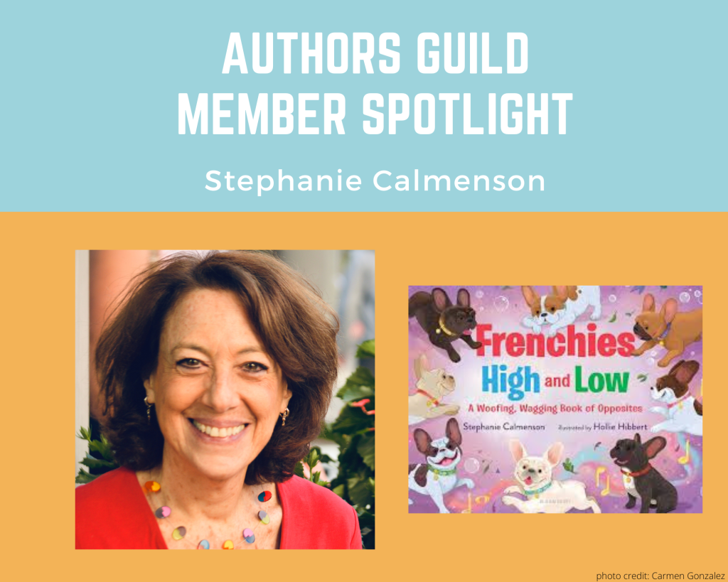 author Stephanie Calmenson and her book Frenchies High and Low