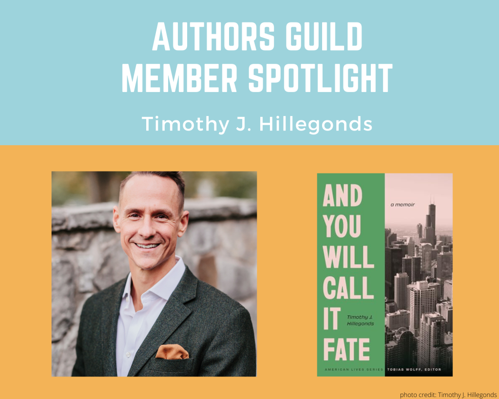 author Timothy Hillegonds and his book And You Will Call It Fate