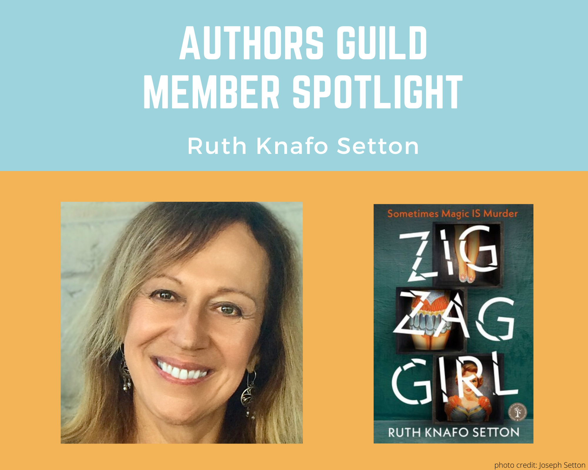author Ruth Knafo Setton and her book Zigzag Girl