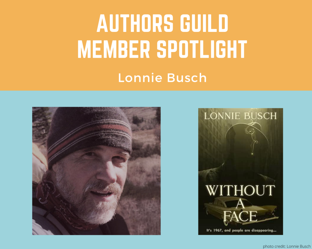 author Lonnie Busch and his book Without a Face