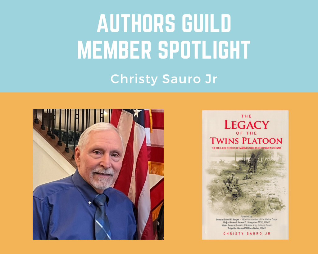 author Christy Sauro Jr and hiss book The Legacy of the Twins Platoon
