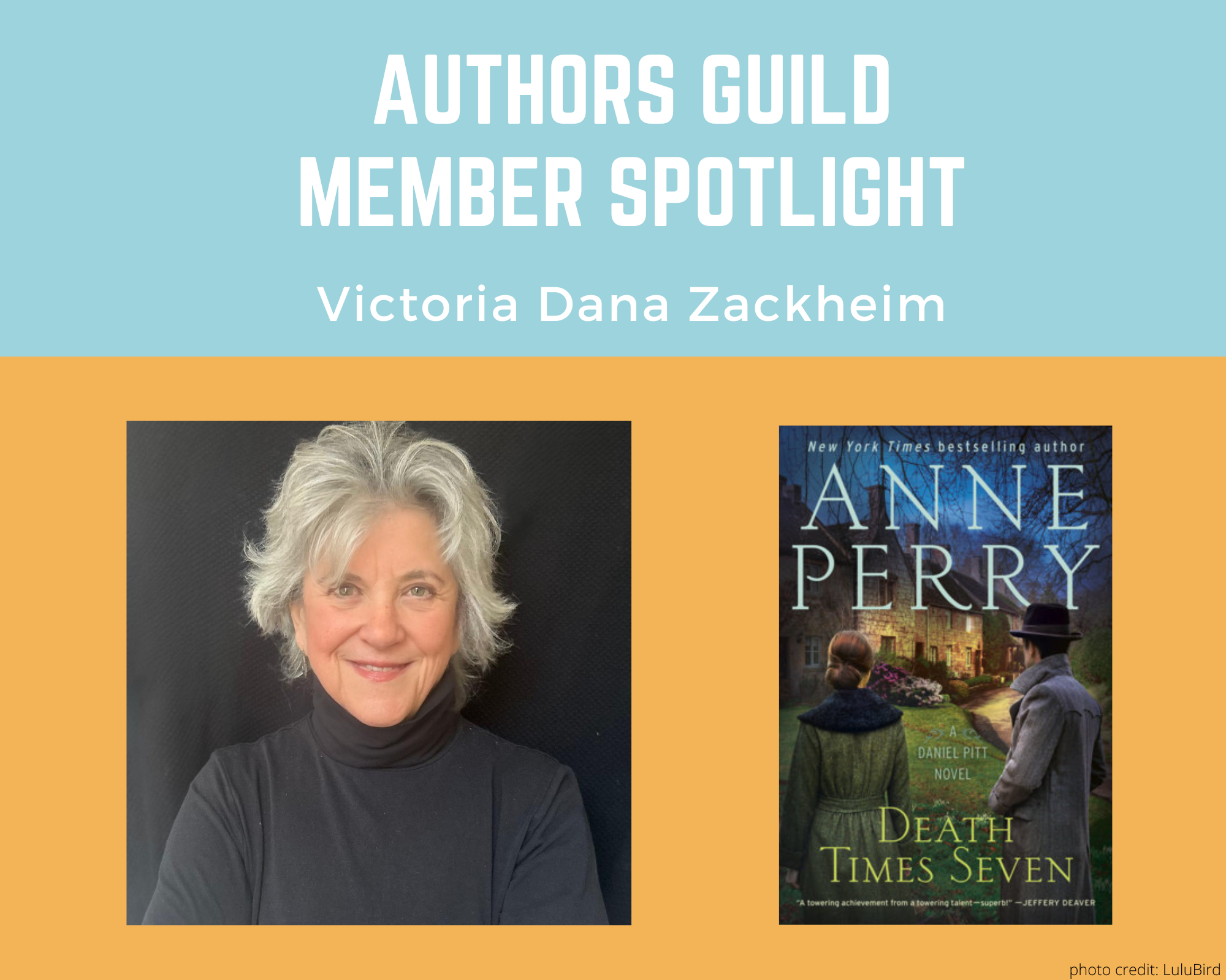 author Victoria Dana Zackheim and her book Death Times Seven