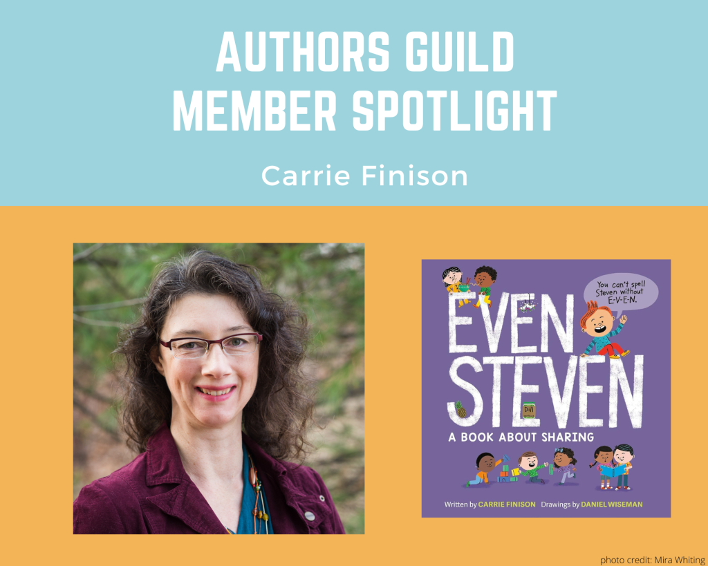 author Carrie Finison and her book Even Steven