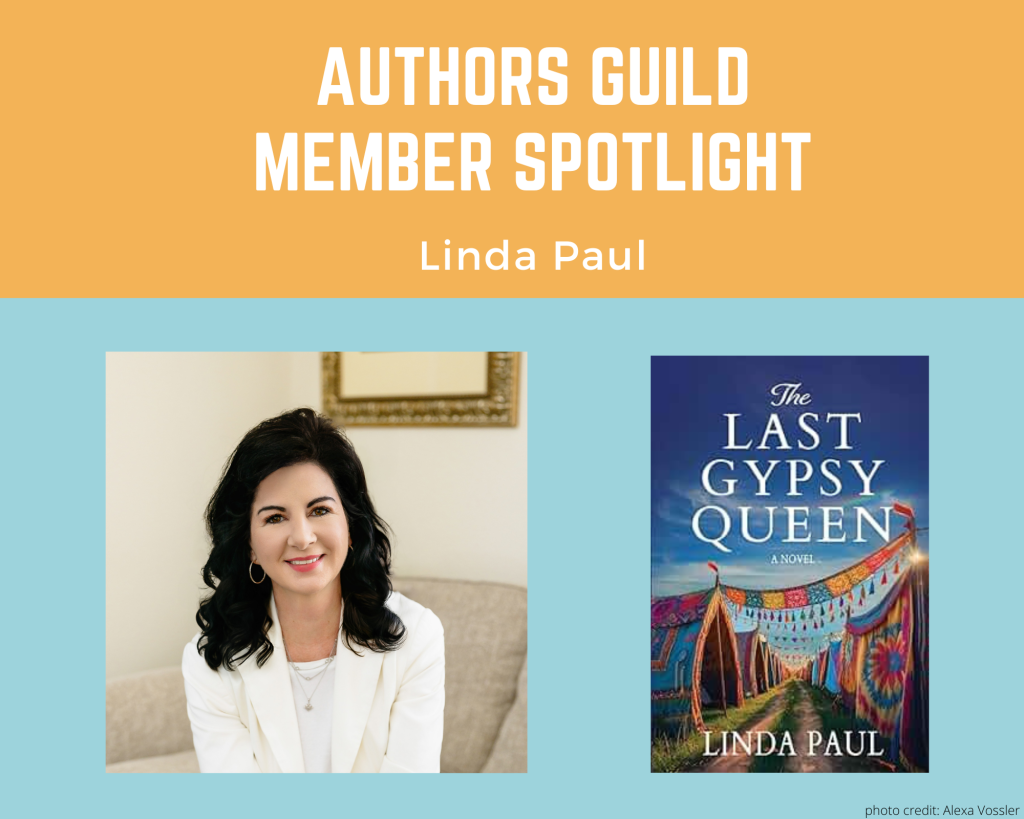 author Linda Paul and her book The Last Gypsy Queen