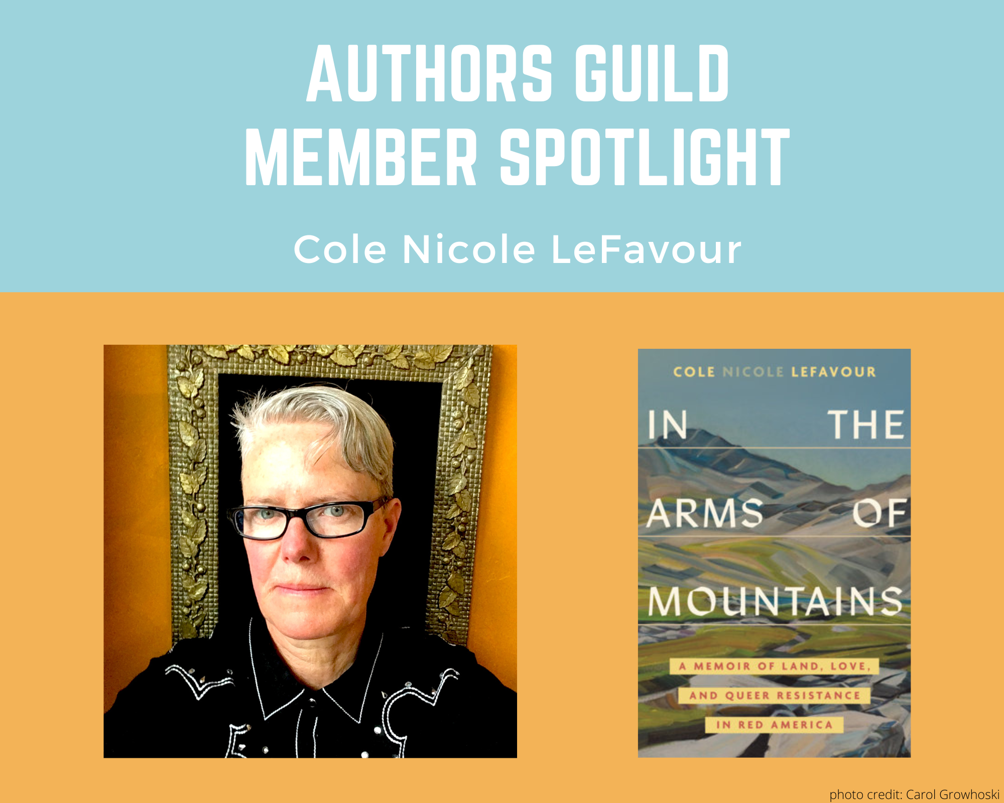 author Cole Nicole LeFavour and their book In the Arms of Mountains