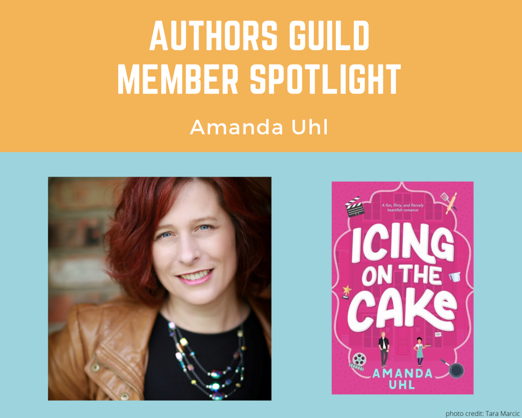 author Amanda Uhl and her book Icing on the Cake