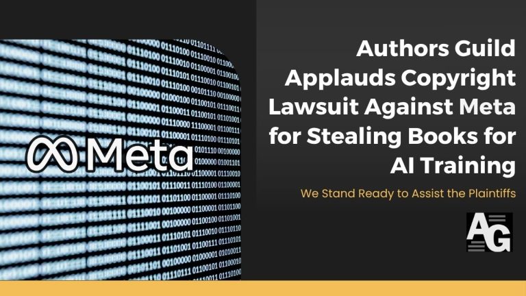 Authors Guild Applauds Copyright Lawsuit Against Meta for Stealing ...