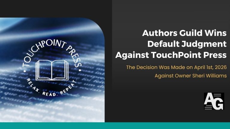 Authors Guild Wins Default Judgment Against TouchPoint Press - The ...