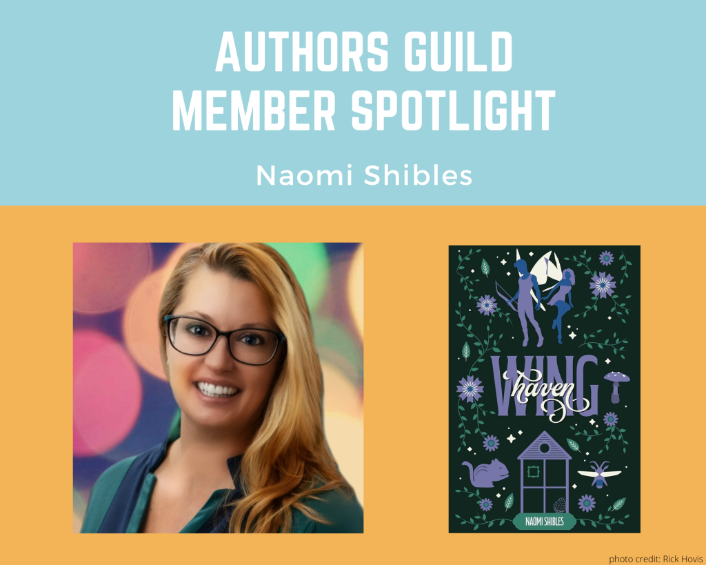 author Naomi Shibles and her book Wing Haven
