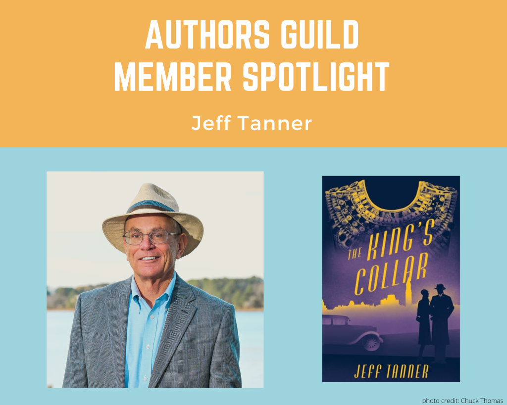 author Jeff Tanner and his book The King's Collar