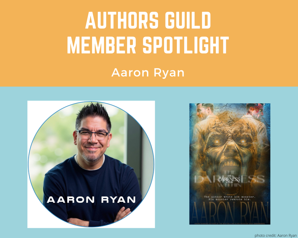 author Aaron Ryan and his book The Darkness Within