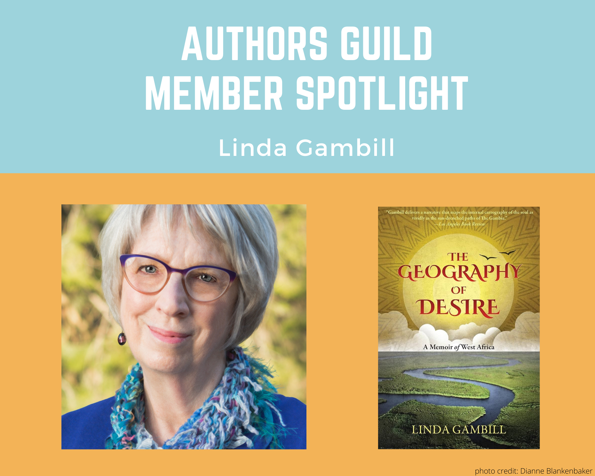 author Linda Gambill and her book The Geography of Desire