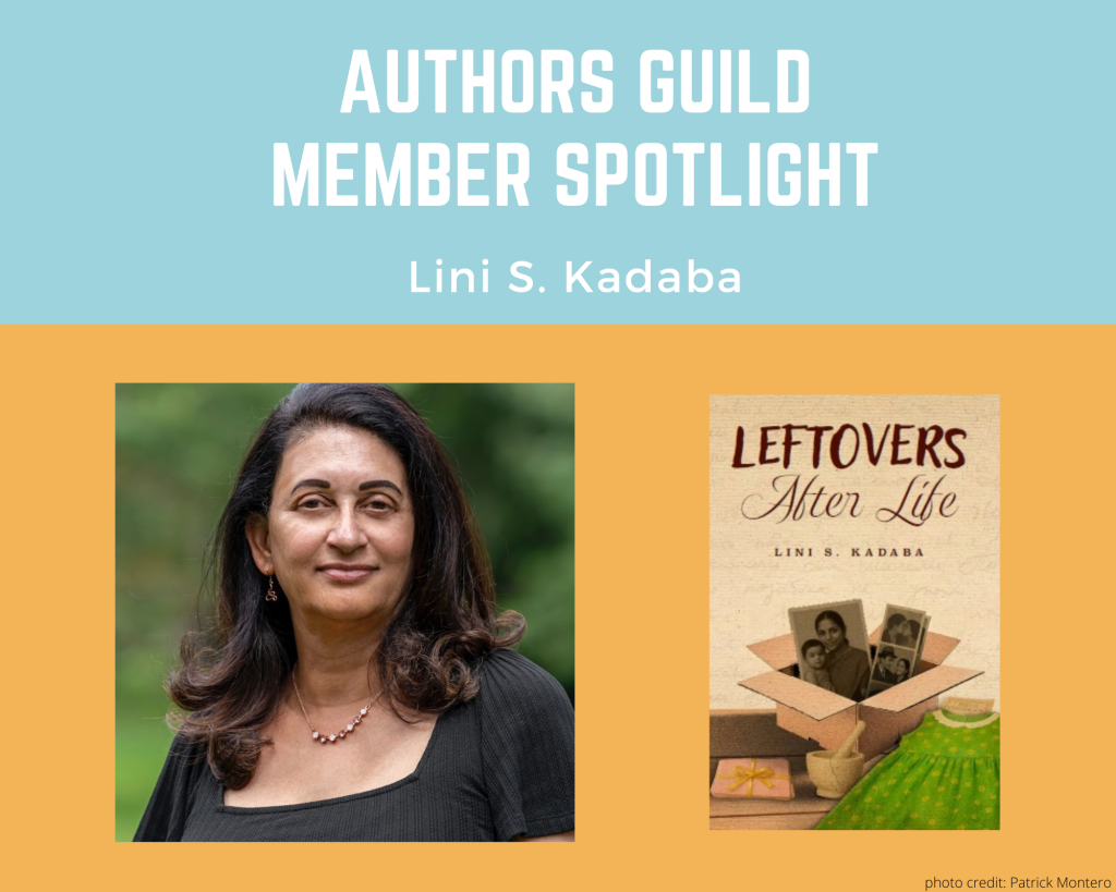 author Lini S. Kadaba and her book Leftovers After Life
