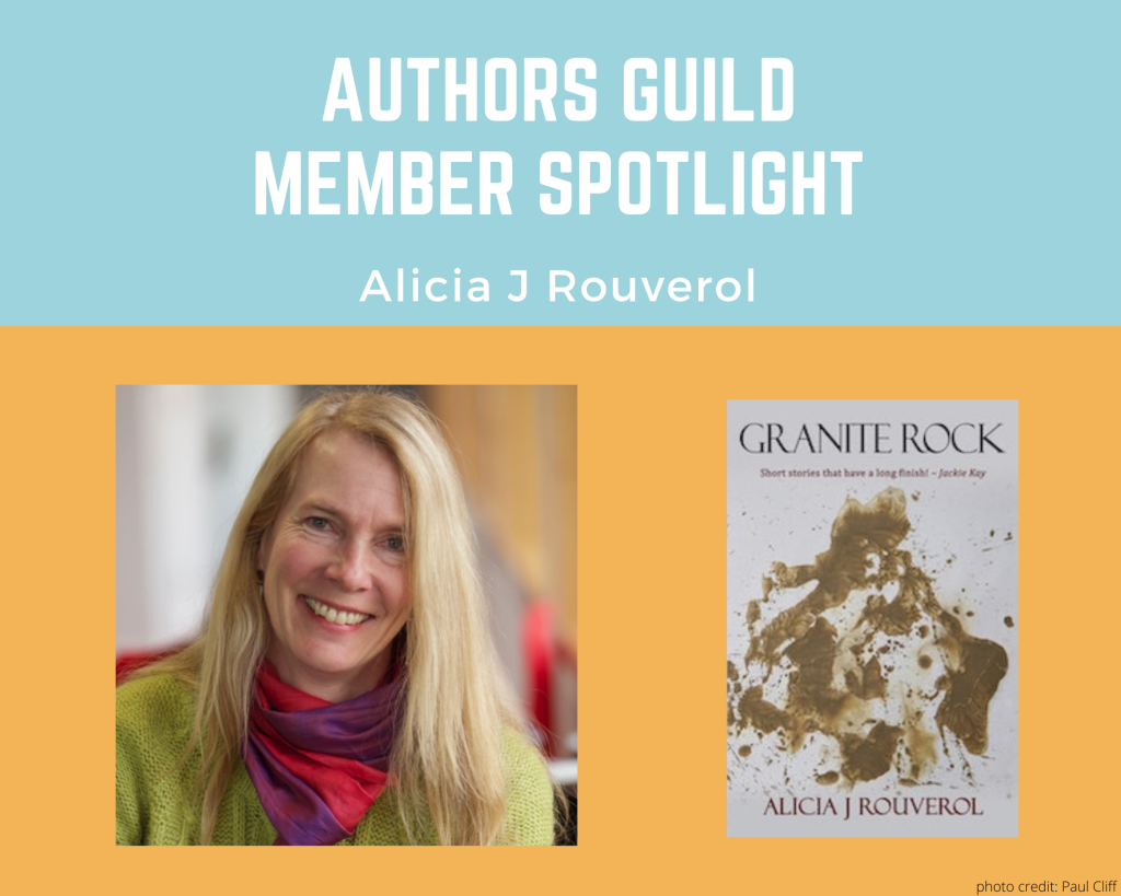 author Alicia Rouverol and her book Granite Rock